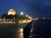 Thessaloniki mit dem Weißen Turm am Abend vor dem Rückflug.